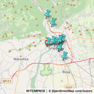 Mappa Via Col di Grado, 36061 Bassano del Grappa VI, Italia (2.37364)