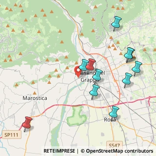 Mappa Via Col di Grado, 36061 Bassano del Grappa VI, Italia (4.51455)