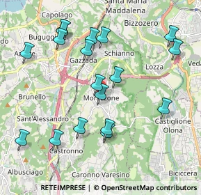 Mappa Piazza Sant'Ambrogio, 21040 Morazzone VA, Italia (2.10833)
