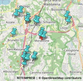 Mappa Piazza Sant'Ambrogio, 21040 Morazzone VA, Italia (2.0905)