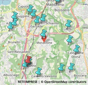 Mappa Piazza Sant'Ambrogio, 21040 Morazzone VA, Italia (2.6455)