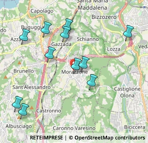 Mappa Piazza Sant'Ambrogio, 21040 Morazzone VA, Italia (2.07909)