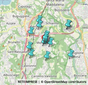 Mappa Piazza Sant'Ambrogio, 21040 Morazzone VA, Italia (1.20867)