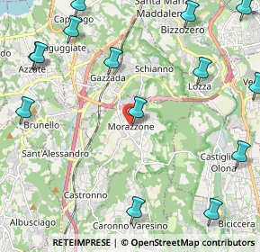 Mappa Piazza Sant'Ambrogio, 21040 Morazzone VA, Italia (3.00643)