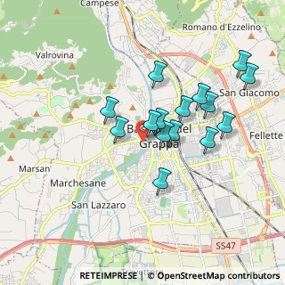 Mappa Via Generale Cantore, 36061 Bassano del Grappa VI, Italia (1.562)