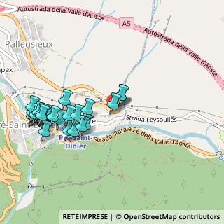 Mappa Via, 11010 Chenoz AO, Italia (0.55517)