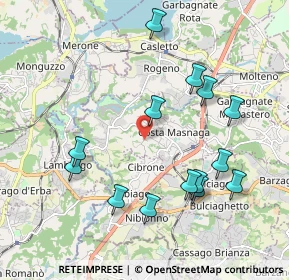 Mappa Via Giacomo Puccini, 23845 Costa Masnaga LC, Italia (2.05071)