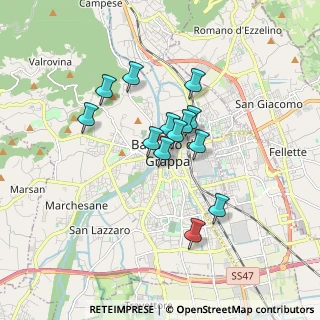 Mappa Via Campo Marzio, 36061 Bassano del Grappa VI, Italia (1.28538)