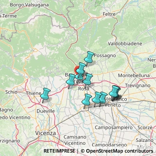 Mappa Via Campo Marzio, 36061 Bassano del Grappa VI, Italia (12.09231)