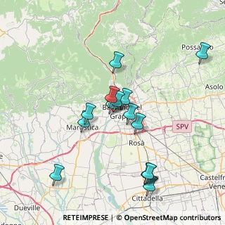Mappa Via Monsignore Marco Carlesso, 36061 Bassano del Grappa VI, Italia (7.1)