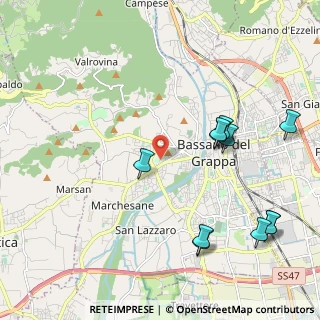 Mappa Via Monsignore Marco Carlesso, 36061 Bassano del Grappa VI, Italia (2.40455)