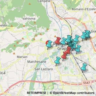 Mappa Via Monsignore Marco Carlesso, 36061 Bassano del Grappa VI, Italia (2.07833)