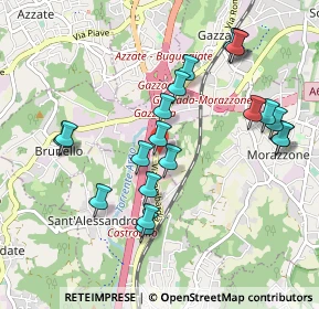Mappa Via Gallarate, 21040 Gazzada Schianno VA, Italia (0.978)