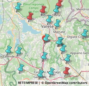 Mappa Via Gallarate, 21040 Gazzada Schianno VA, Italia (9.64)