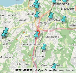 Mappa Via Gallarate, 21040 Gazzada Schianno VA, Italia (2.85429)