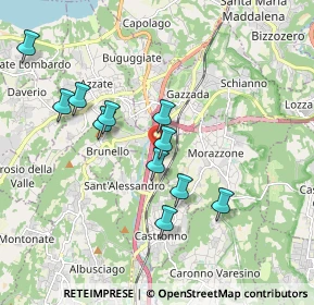 Mappa Via Gallarate, 21040 Gazzada Schianno VA, Italia (1.71182)