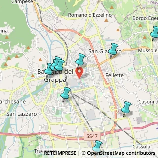 Mappa Via Gaidon, 36061 Bassano del Grappa VI, Italia (2.54462)