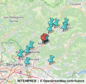 Mappa Via dei Carmelitani, 24021 Albino BG, Italia (5.595)