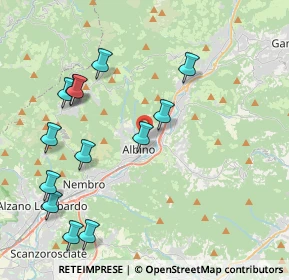 Mappa Via dei Carmelitani, 24021 Albino BG, Italia (4.52615)