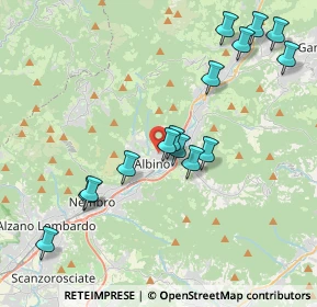 Mappa Via dei Carmelitani, 24021 Albino BG, Italia (4.14933)