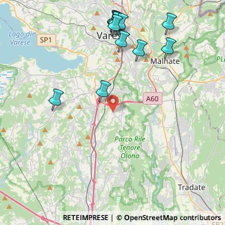 Mappa Via Fratelli Senzii, 21040 Morazzone VA, Italia (5.21417)