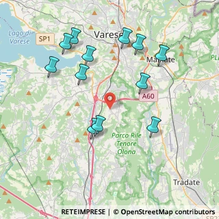 Mappa Via Fratelli Senzii, 21040 Morazzone VA, Italia (4.11667)