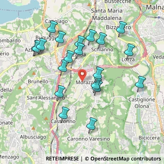 Mappa Via Fratelli Senzii, 21040 Morazzone VA, Italia (2.007)
