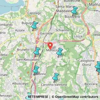 Mappa Via Fratelli Senzii, 21040 Morazzone VA, Italia (3.36636)