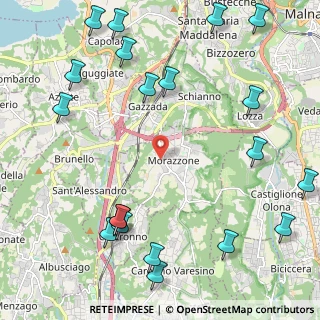 Mappa Via Fratelli Senzii, 21040 Morazzone VA, Italia (2.966)