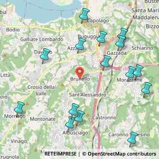 Mappa Via Guglielmo Oberdan, 21020 Brunello VA, Italia (2.70467)