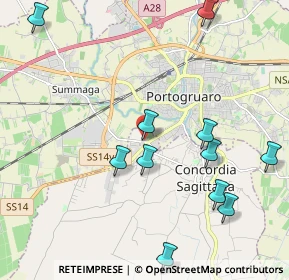 Mappa Via Noiari, 30023 Concordia Sagittaria VE, Italia (2.48583)