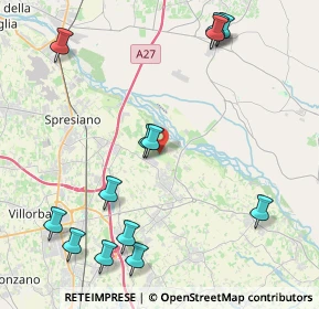 Mappa Via dei Fanti, 31056 Treviso TV, Italia (5.11231)