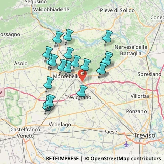 Mappa Via Ferraris, 31044 Montebelluna TV, Italia (6.3325)