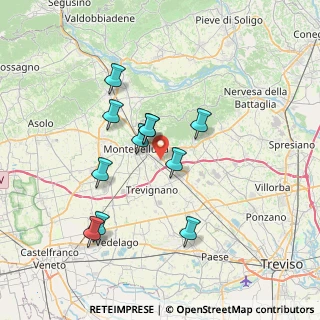 Mappa Via Ferraris, 31044 Montebelluna TV, Italia (6.34)