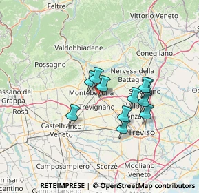 Mappa Via Ferraris, 31044 Montebelluna TV, Italia (10.31636)