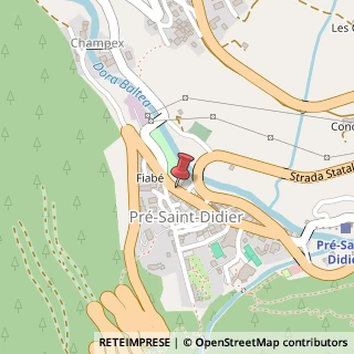 Mappa Avenue du Mont blanc, 45, 11010 Pre' Saint Didier AO, Italia, 11010 Aosta, Aosta (Valle d'Aosta)