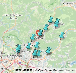 Mappa Via Padre Leon Dehon, 24021 Albino BG, Italia (6.99941)
