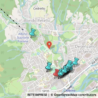 Mappa Via Padre Leon Dehon, 24021 Albino BG, Italia (0.6345)