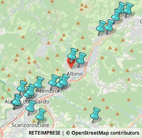 Mappa Via Padre Leon Dehon, 24021 Albino BG, Italia (5.27368)