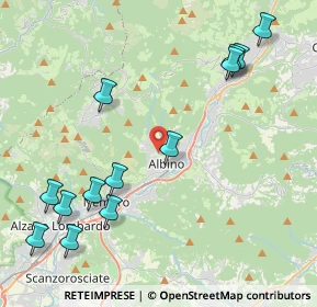 Mappa Via Padre Leon Dehon, 24021 Albino BG, Italia (5.02538)