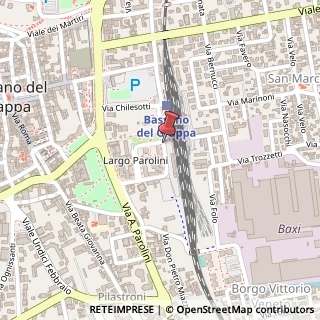 Mappa Largo parolini 116, 36061 Bassano del Grappa, Vicenza (Veneto)