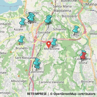 Mappa Via Fratelli Senzi, 21040 Morazzone VA, Italia (2.43077)