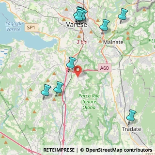 Mappa Via Fratelli Senzi, 21040 Morazzone VA, Italia (5.44167)