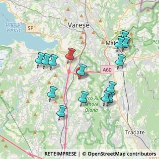 Mappa Via Fratelli Senzi, 21040 Morazzone VA, Italia (3.9925)