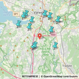 Mappa Via Fratelli Senzi, 21040 Morazzone VA, Italia (4.12583)