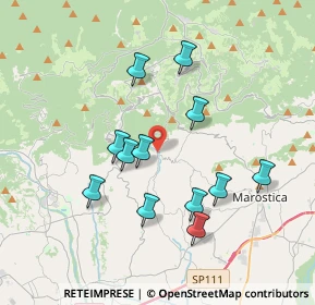 Mappa Via Burani, 36040 Salcedo VI, Italia (3.40167)