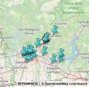 Mappa , 24021 Albino BG, Italia (11.09167)