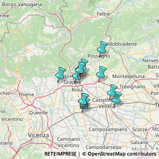 Mappa Via Monte Pasubio, 36060 Romano D'ezzelino VI, Italia (10.08727)