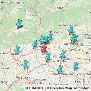 Mappa Via Monte Pasubio, 36060 Romano D'ezzelino VI, Italia (16.05833)