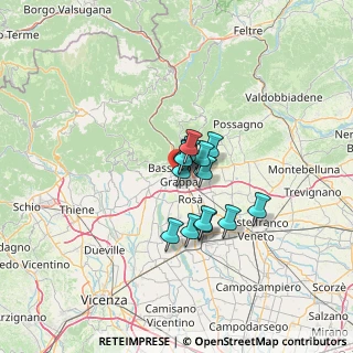 Mappa Via Concordia, 36061 Bassano del Grappa VI, Italia (7.96071)